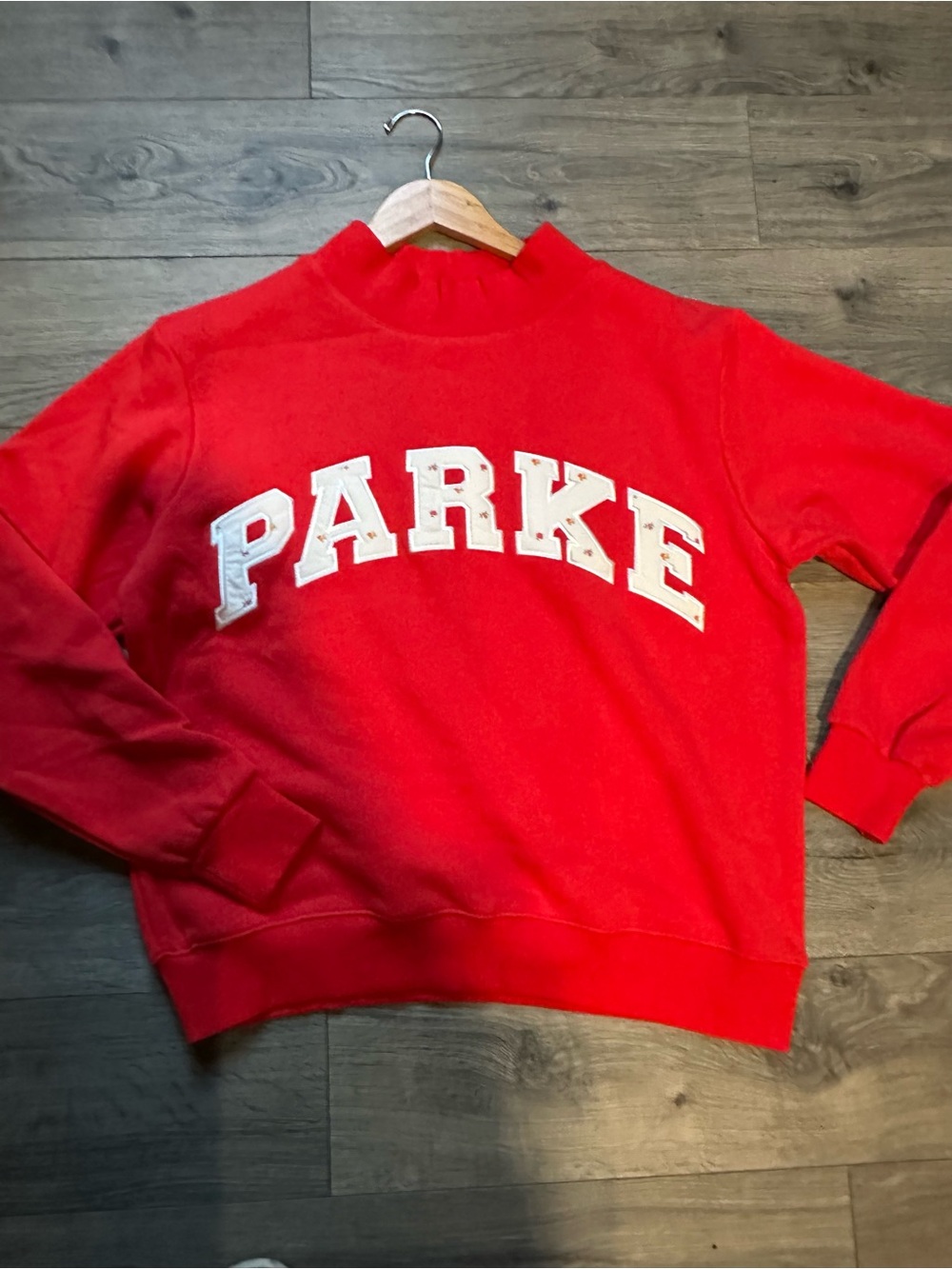 Parke Red Women's Mockneck Red Sweater